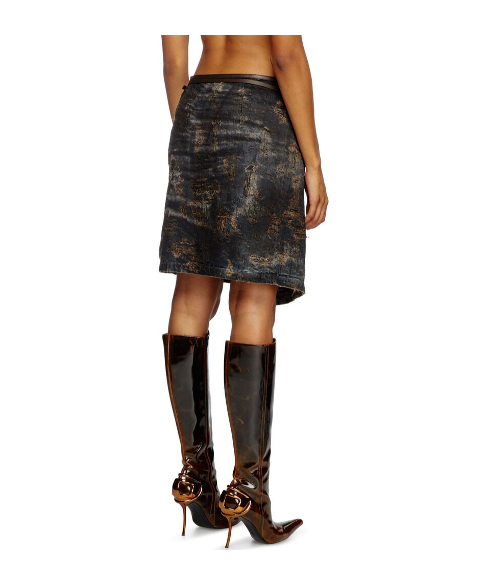 DIESEL DE-LEM-FSF DENIM MINISKIRT 