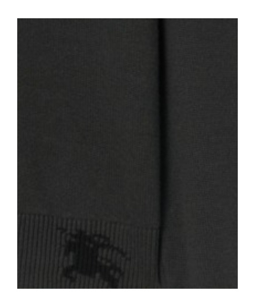 Burberry Equestrian Knight Cashmere Jumper In Black