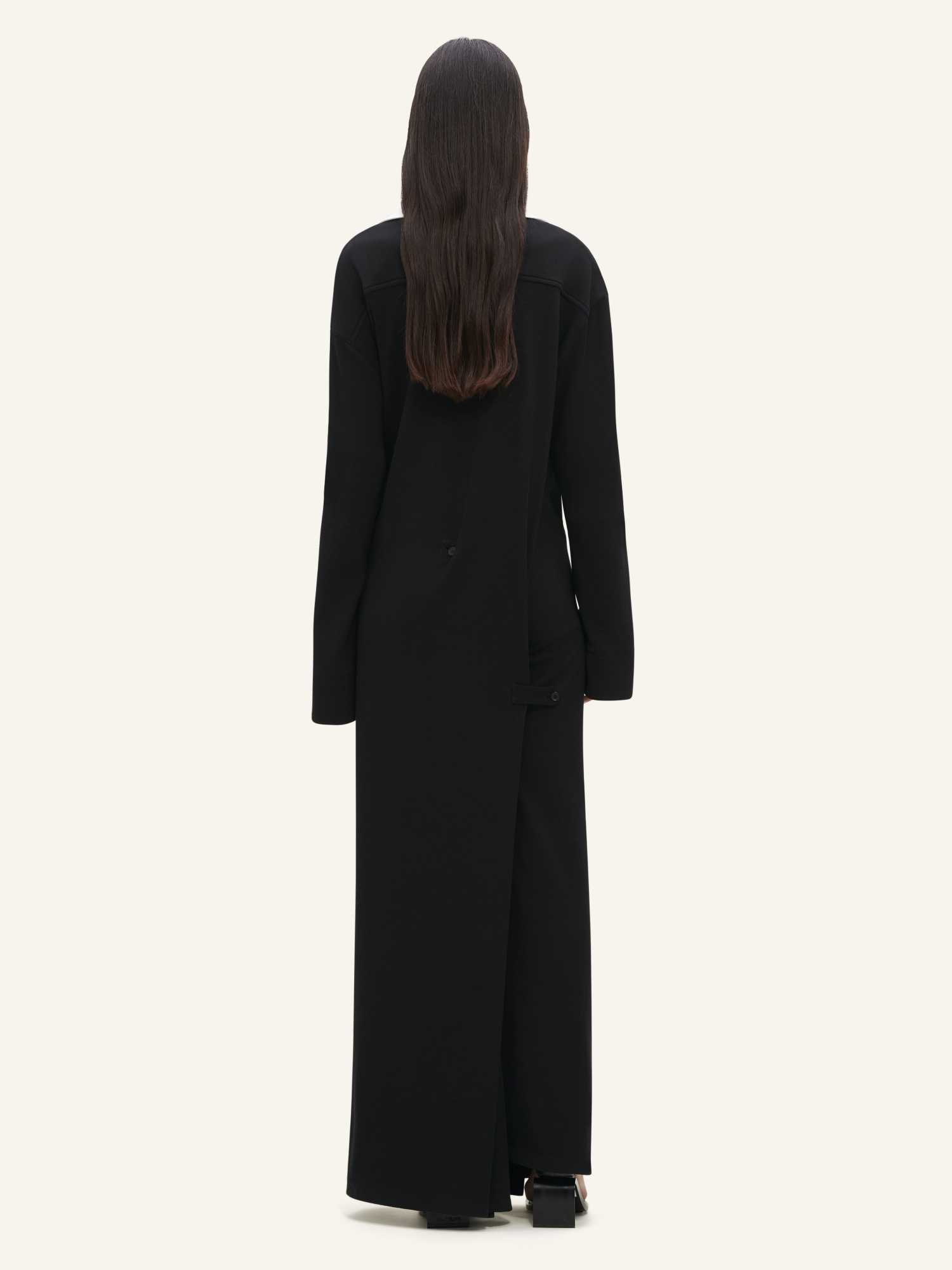 Courrèges Courreges Woman Midi Dress Black Size S Cotton, Polyamide In Black