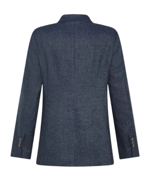 Seventy Blue Stretch Double Breasted Jacket
