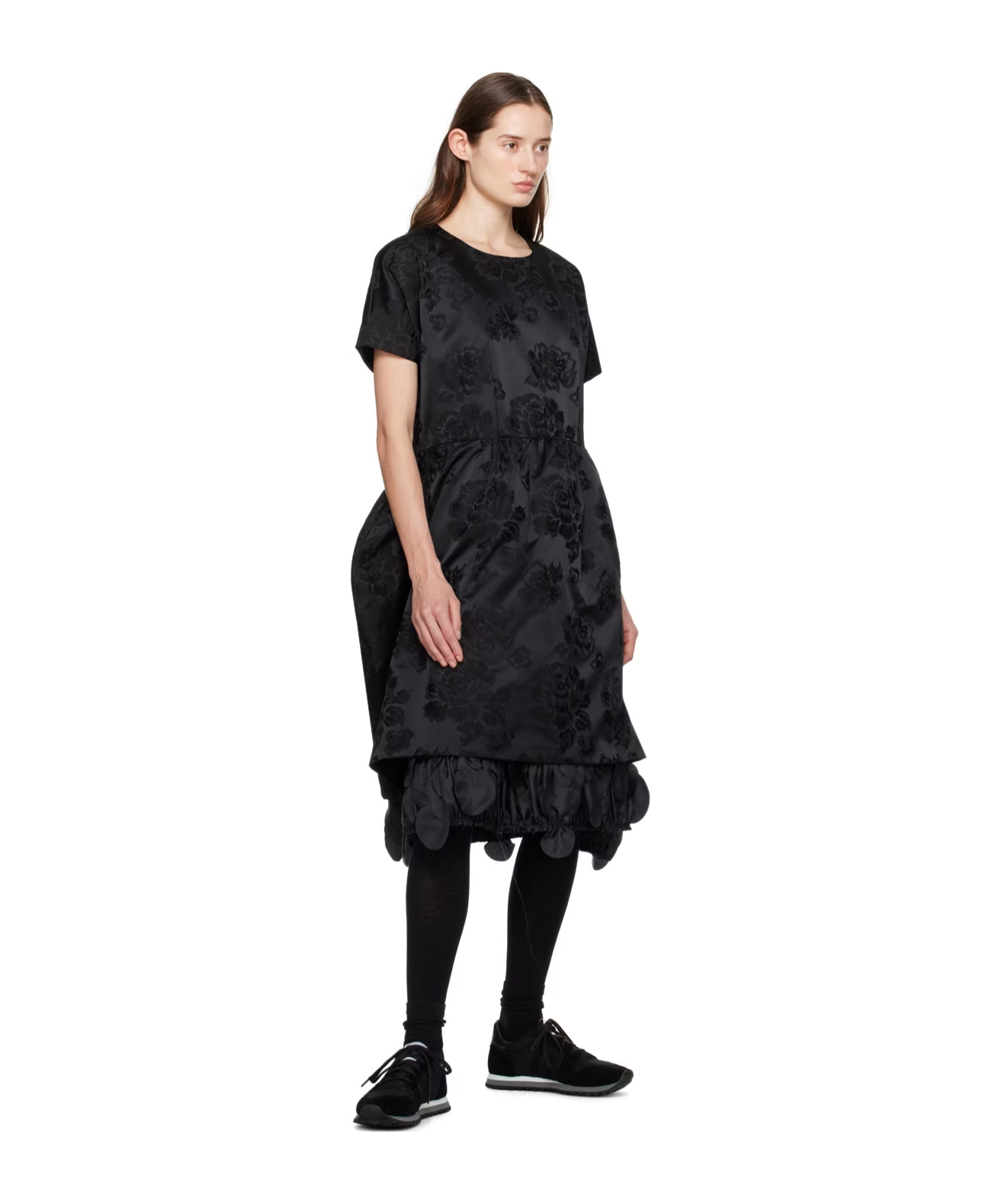 COMME DES GARÇONS MEDIUM-LENGTH FLORAL DRESS 