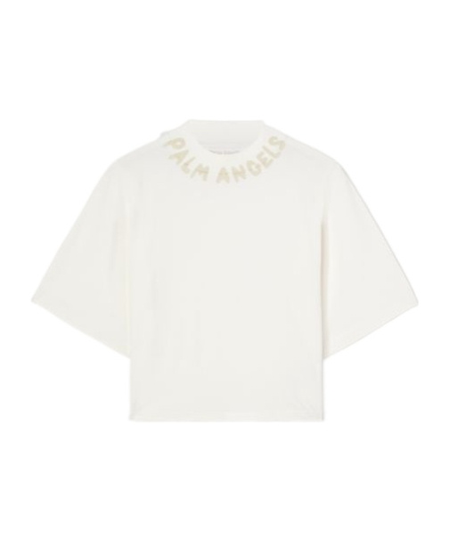 Palm Angels Short Sleeve T-shirt In White