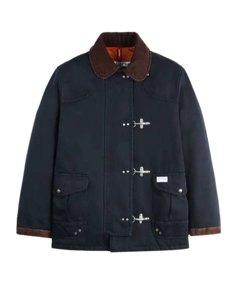 Fay 4 Ganci Cotton Jacket In Blue