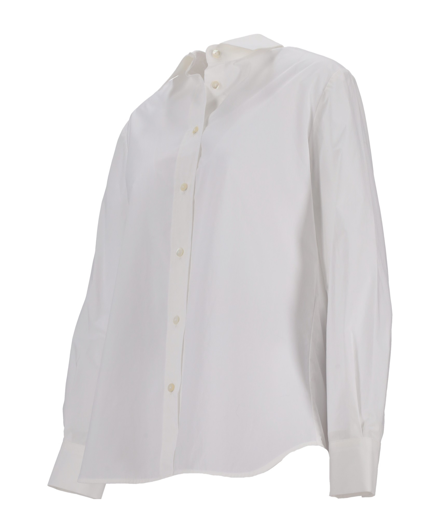 P.a.r.o.s.h Point-collar Cotton Shirt In White