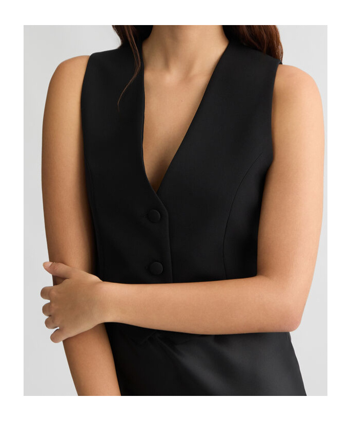 Liu •jo Abito Lungo Con Gilet In Black