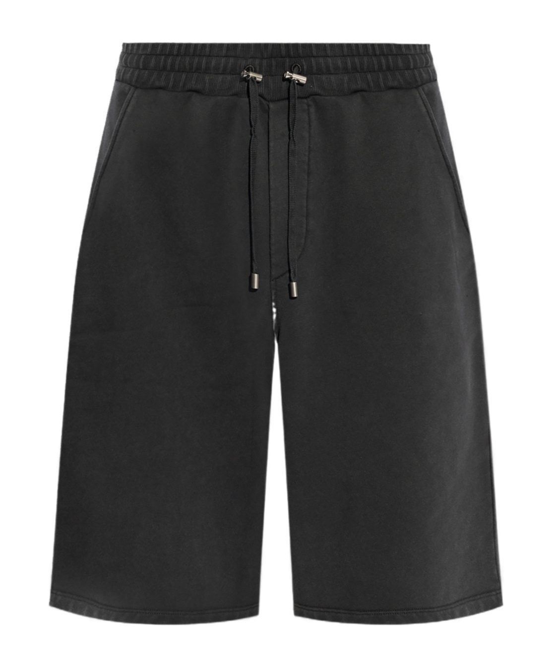 Shop Balmain Logo-embroidered Track Shorts In Black