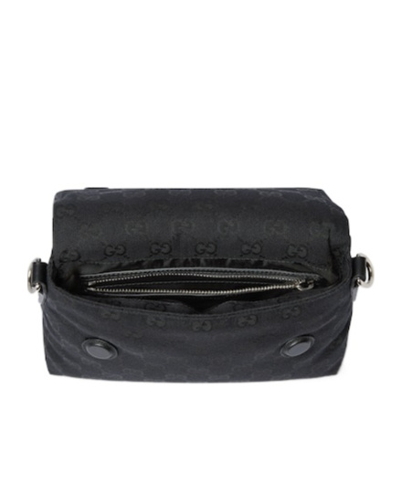 Gucci Ribbon Small Gg Cross-body Bag In Black