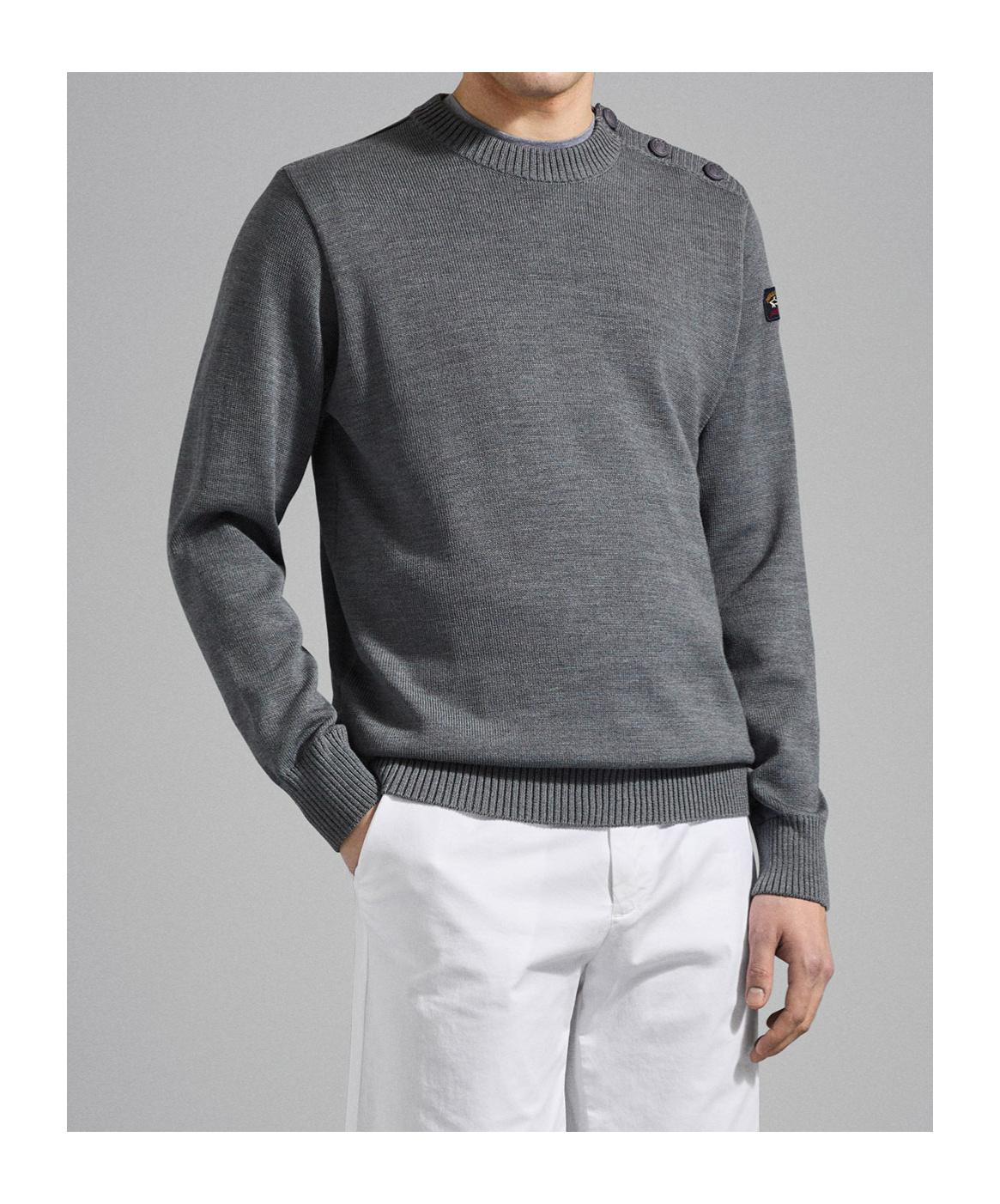 PAUL & SHARK LOGO-PATCH SWEATSHIRT