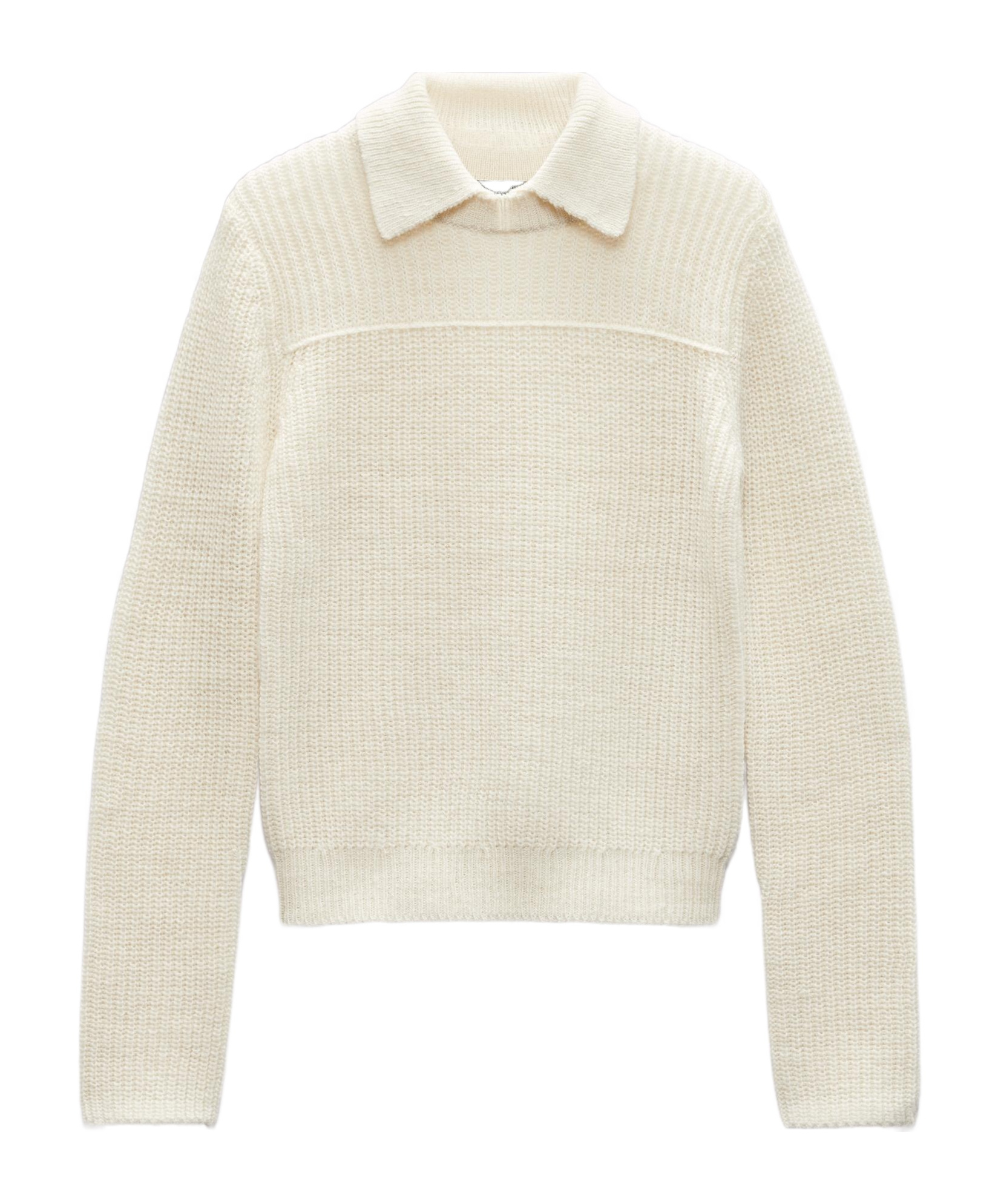 Rag & Bone Long-sleeved Sweater In Ivory