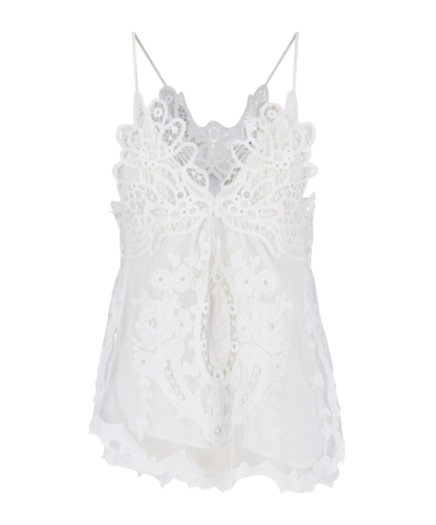 Isabel Marant Victoria Sleeveless Top In White