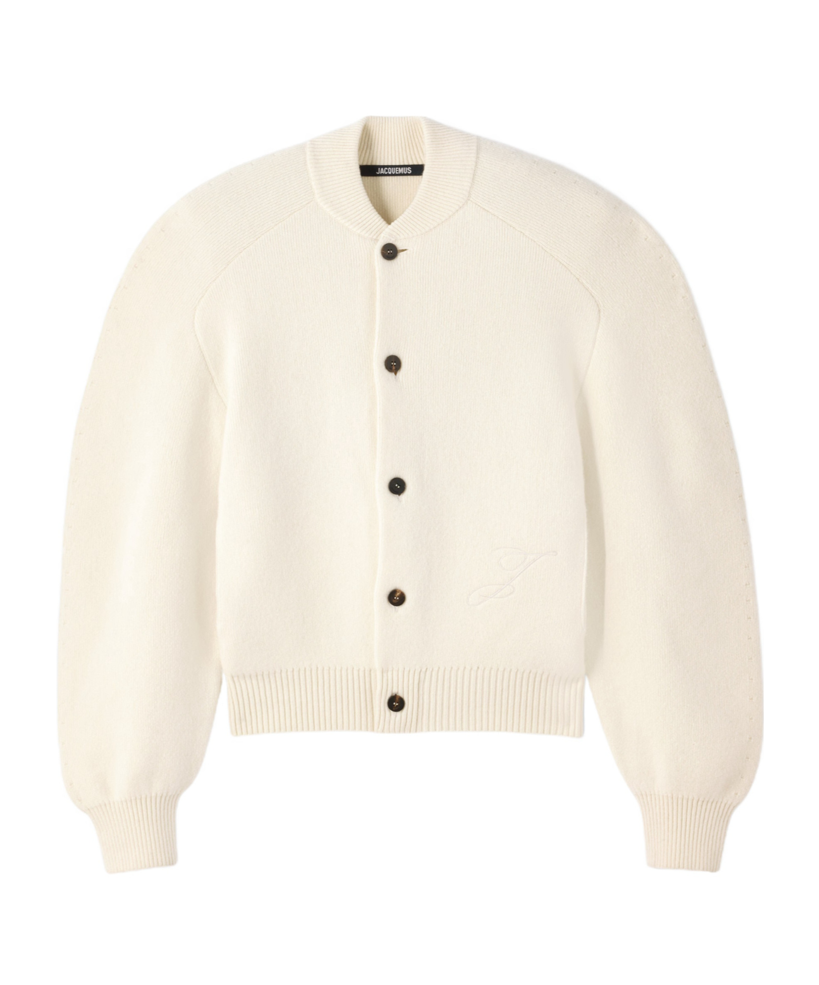 Jacquemus Le Cardigan Pallone Wool-blend Cardigan In Gray