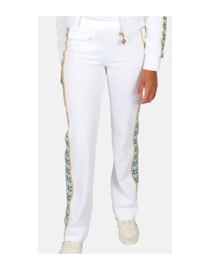 Casablanca Logo Track Pants In White