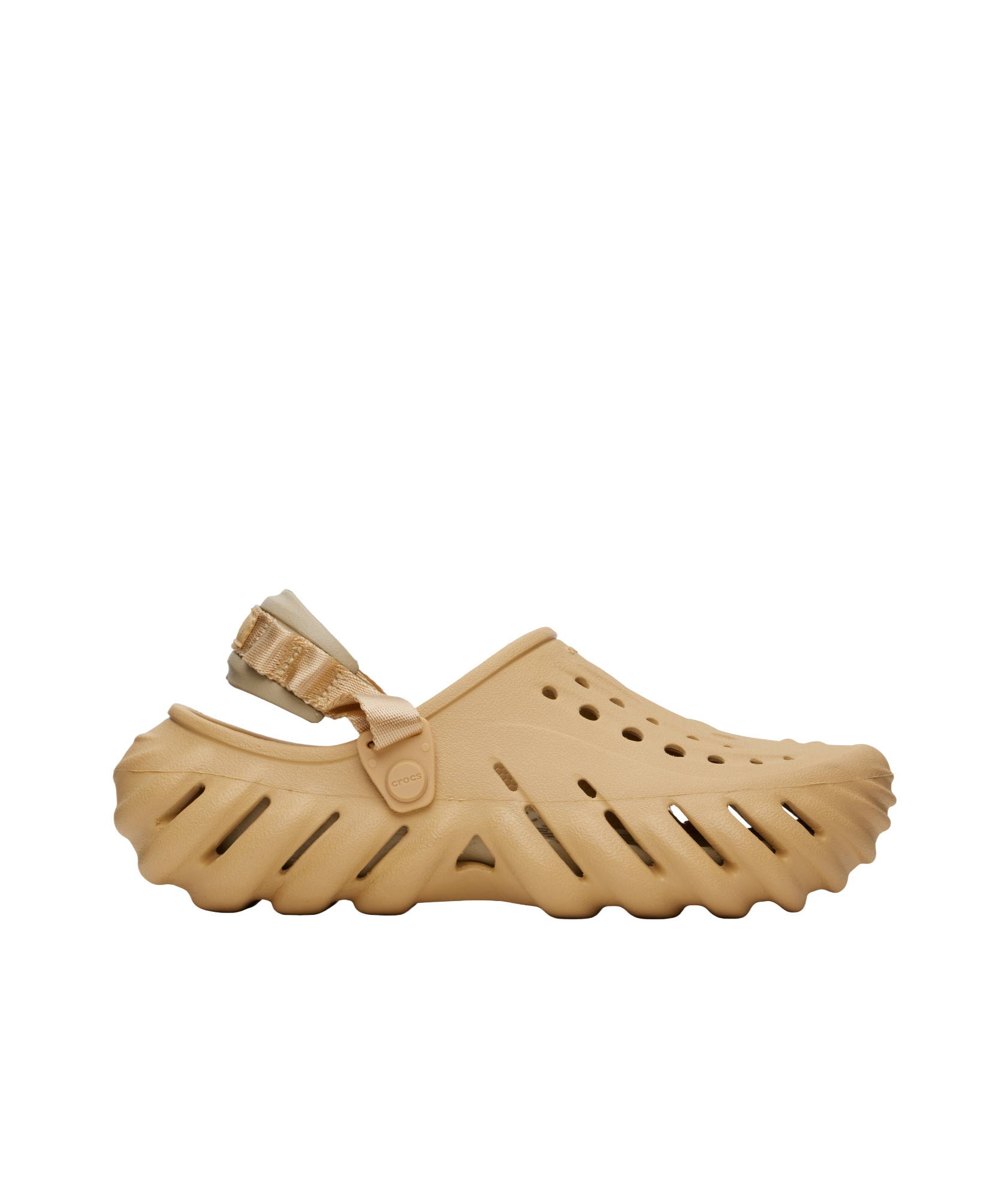 Crocs Tan Echo Clogs In Nude