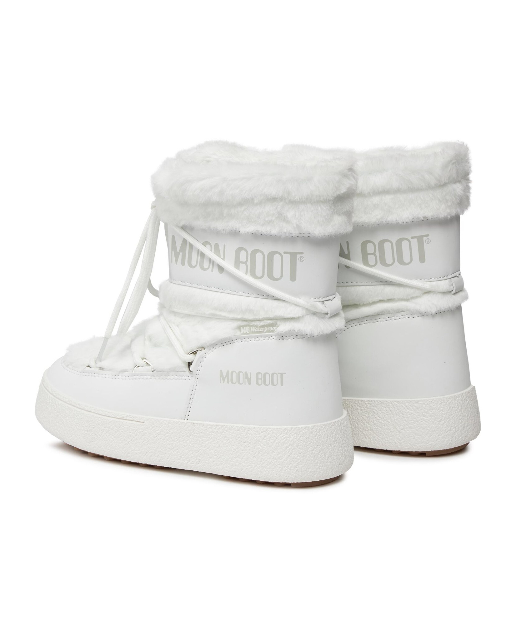 Shop Moon Boot Round-head Short Boots In White