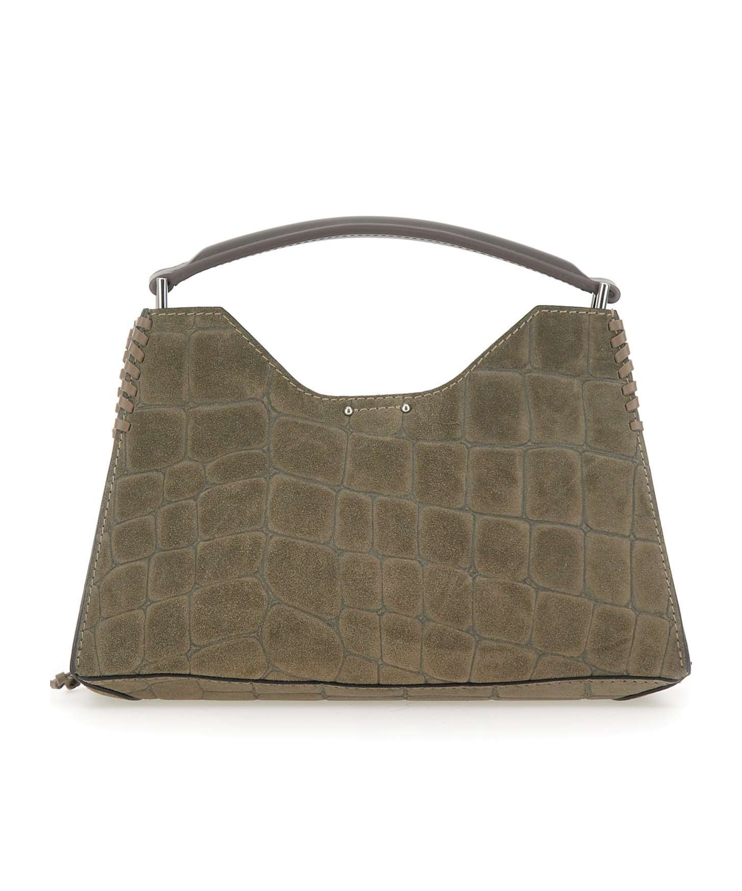 Gianni Chiarini Aurora Embossed Shoulder Bag In Green