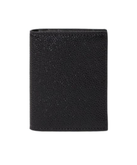 Thom Browne Man Black Wallets & Cardholders In Black