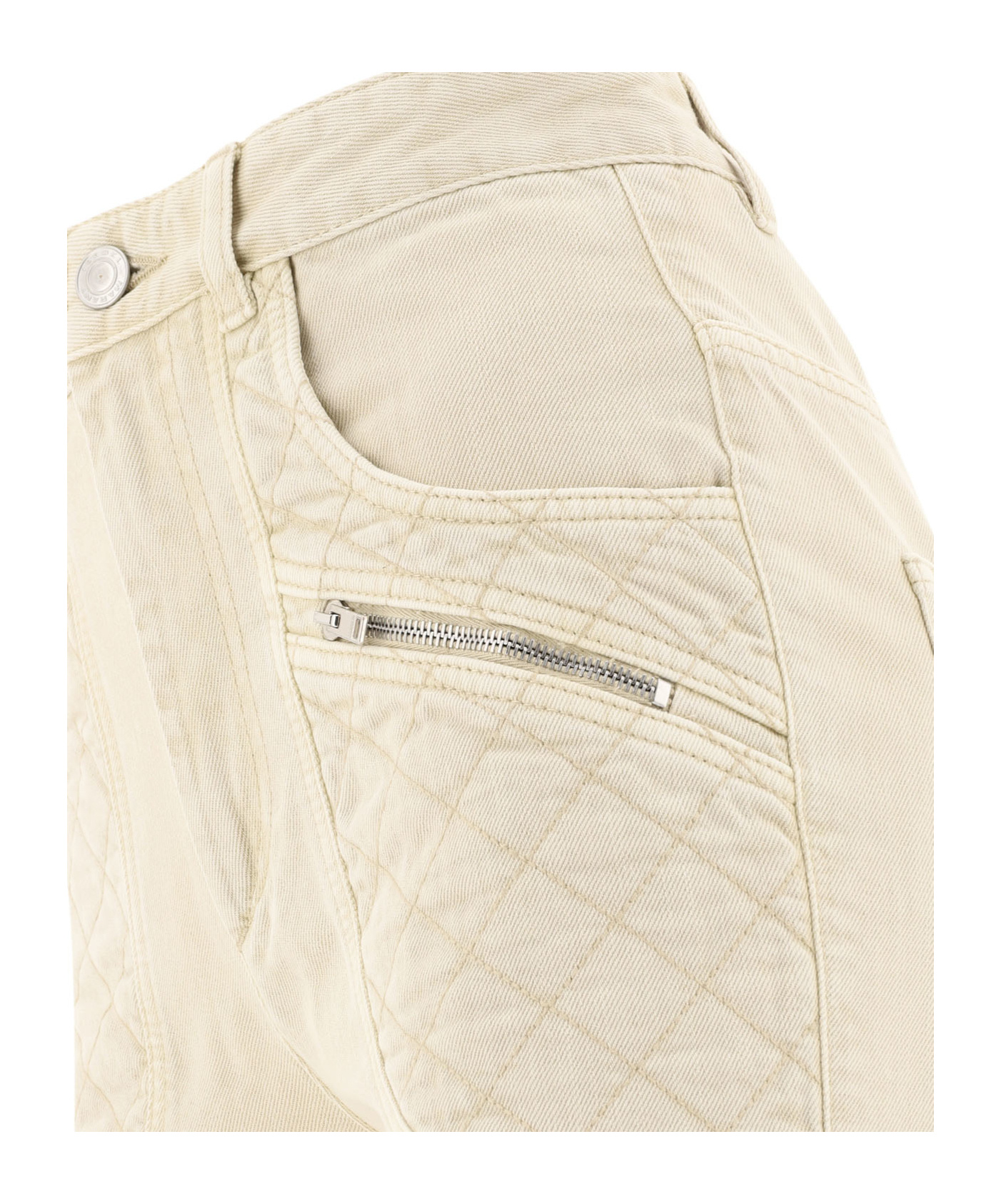 Shop Isabel Marant Belt-loop Jeans In Nude