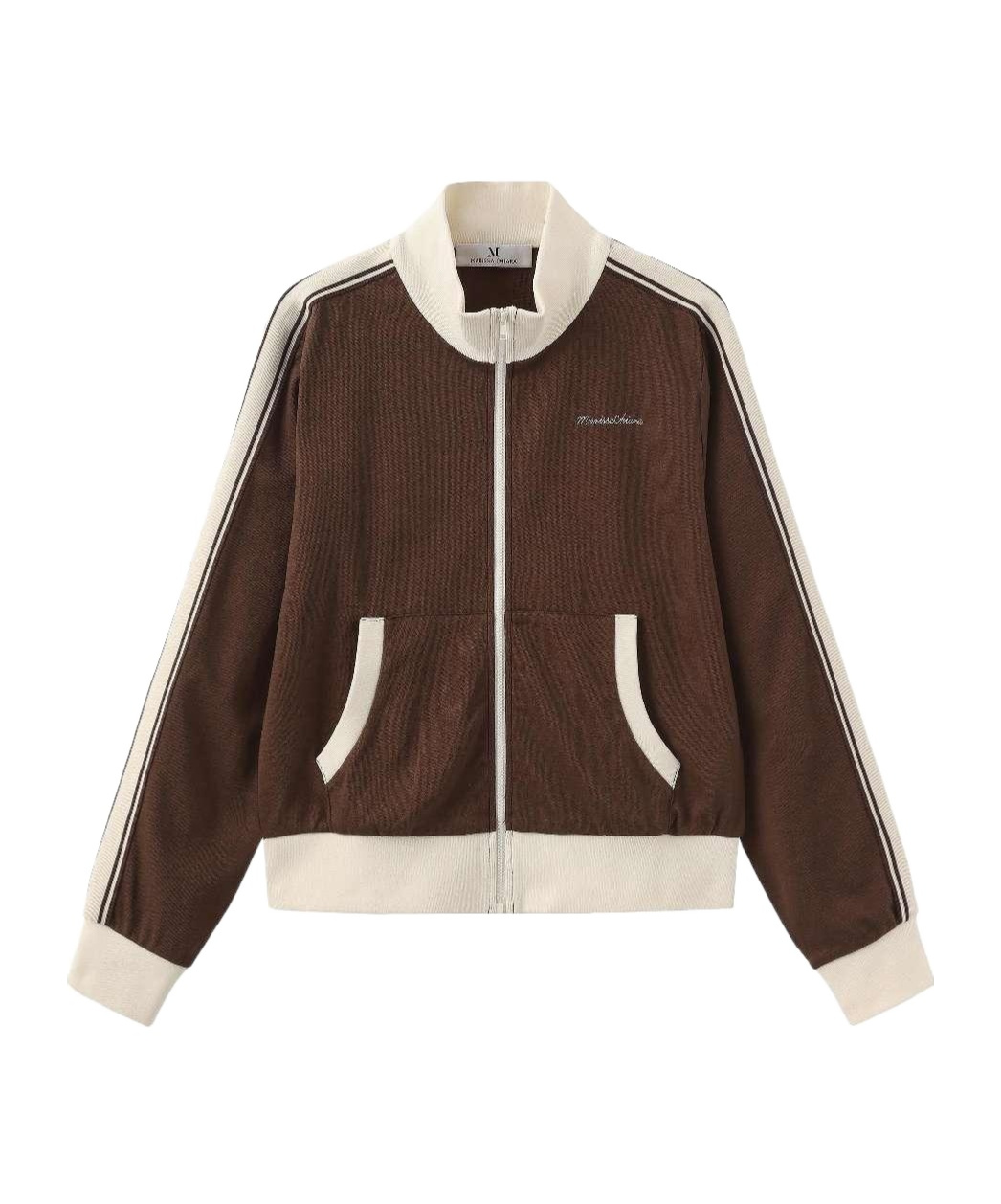 Marissa Chiara Long-sleeved Zip-up Jacket In Multi