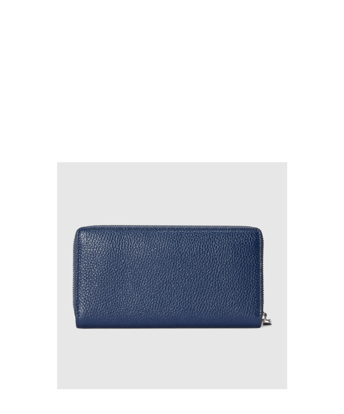 Shop Gucci Logo-lettering Leather Wallet In Blue