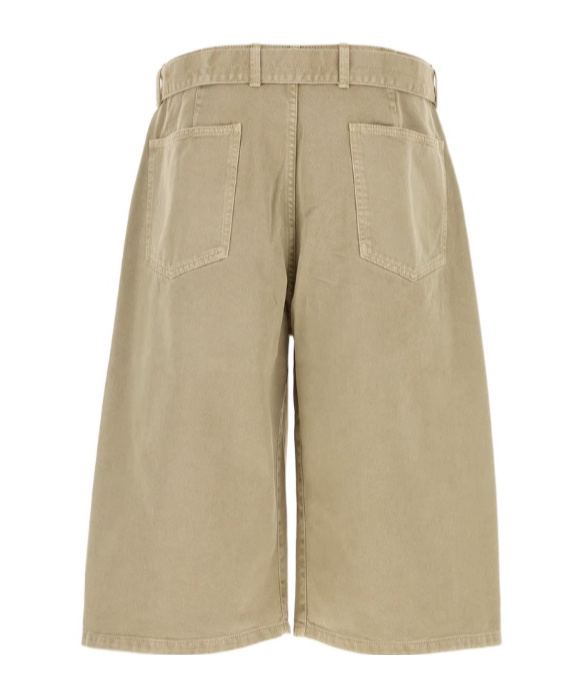 Lemaire Bermuda In Denim Beige Uomo In Beige