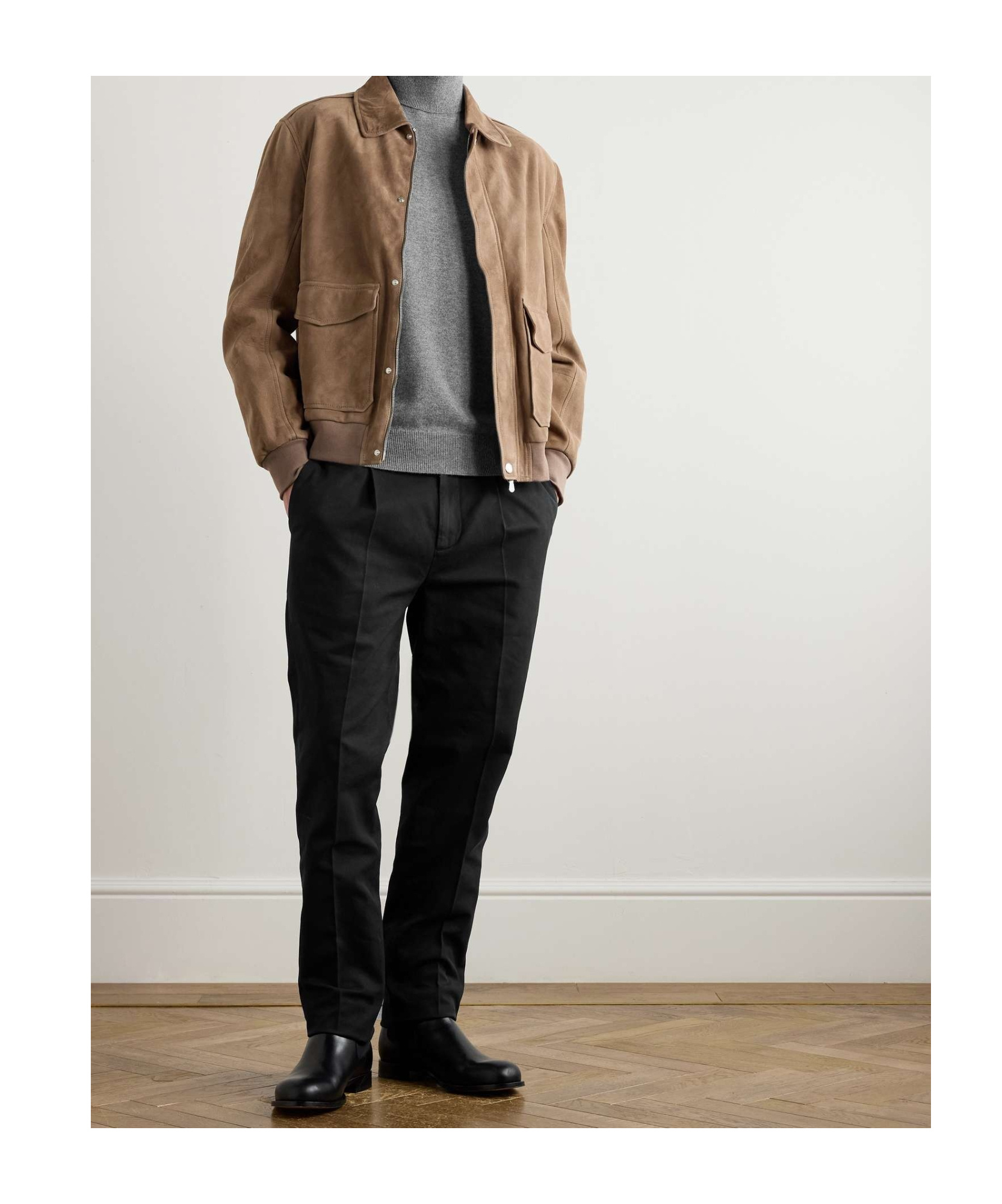 Brunello Cucinelli Tailored Black Trousers With Classic Waistband In Black