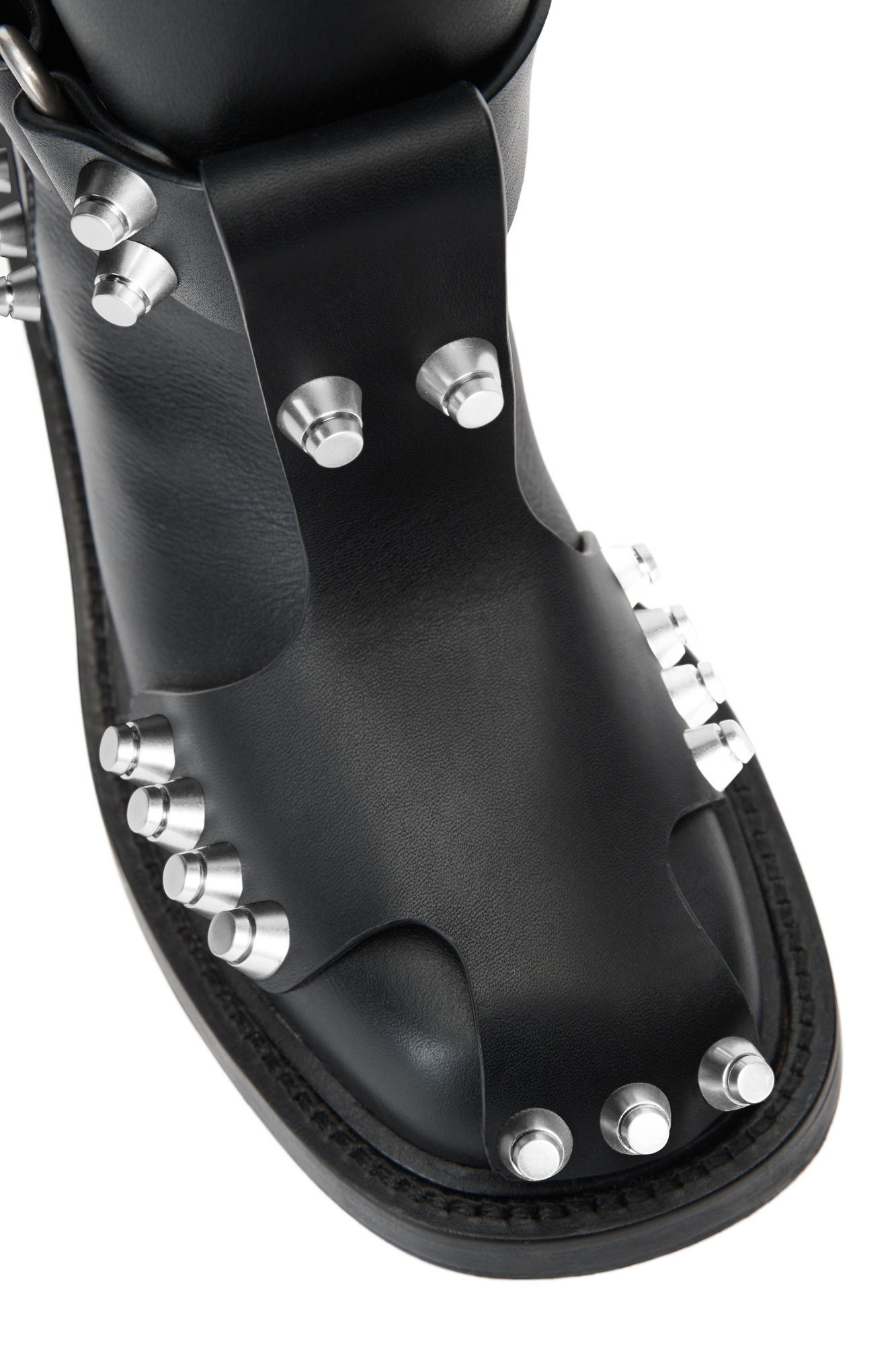 Alexander Wang Dixon Buckle Boot In Leather In Black