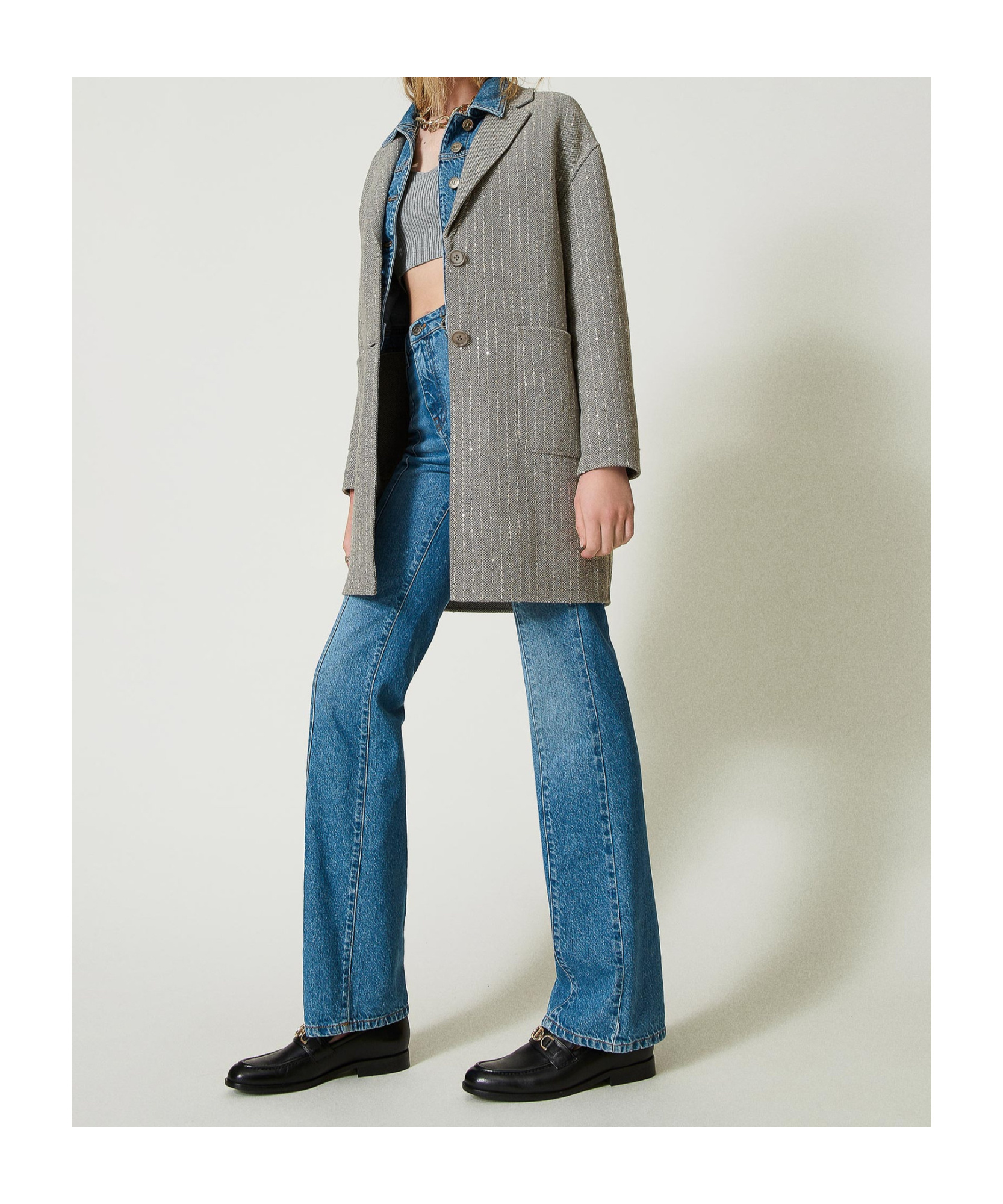 TWINSET SEQUINNED COAT