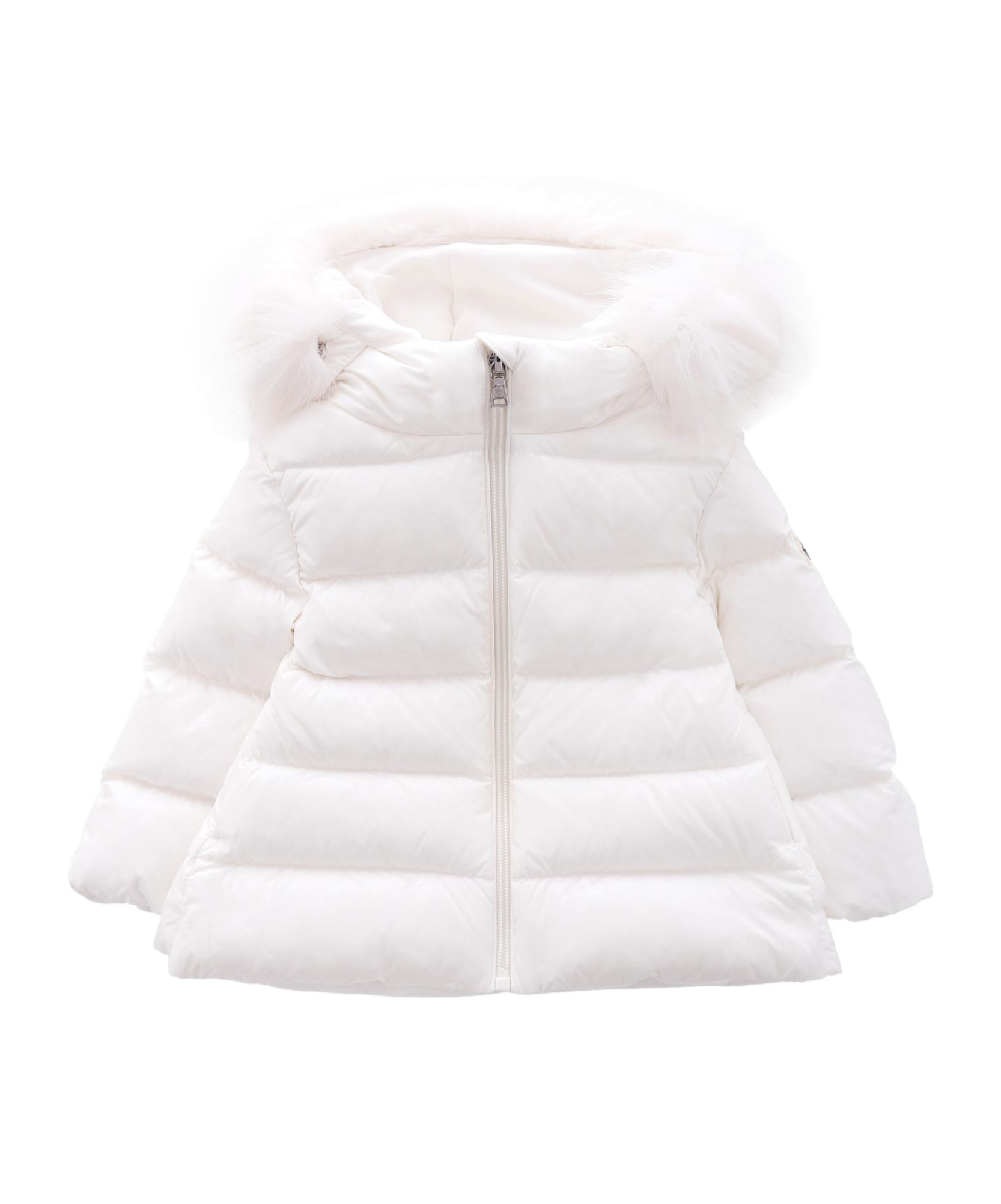 Moncler Doudoune À Capuche En Matière Synthétique Obie In White