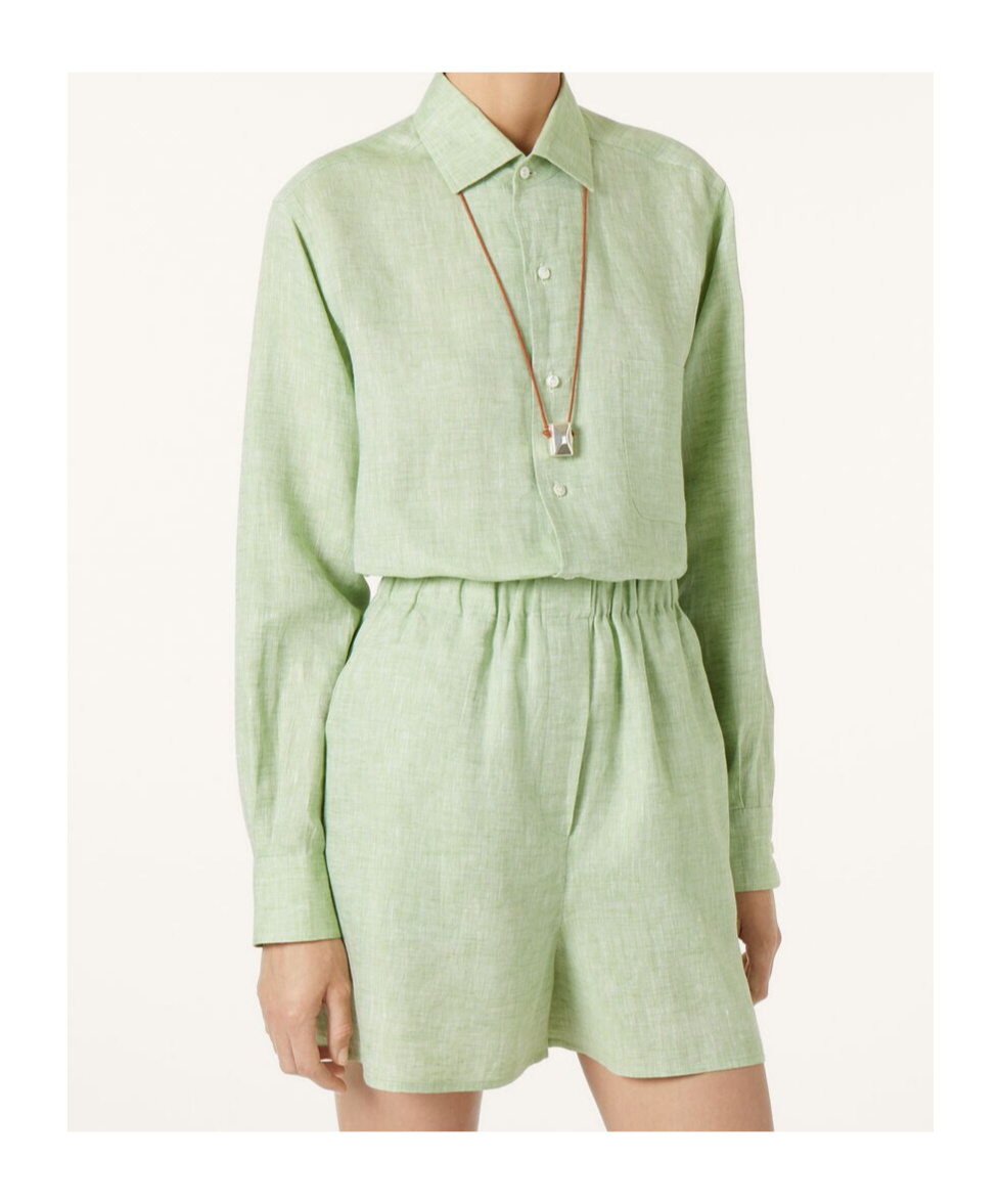 Loro Piana André Shirt In Soft Green Tea
