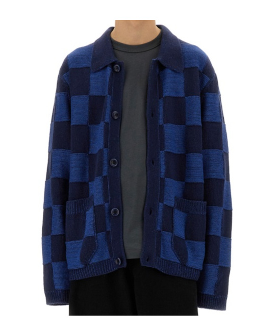 Ymc You Must Create Ymc Cardigan "baker" In Blue