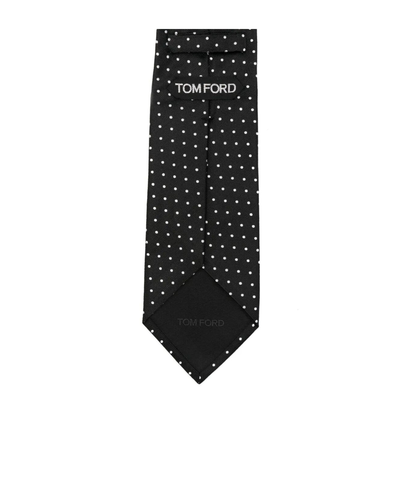 Tom Ford Micro Dot On Weave Silk Tie Accessories