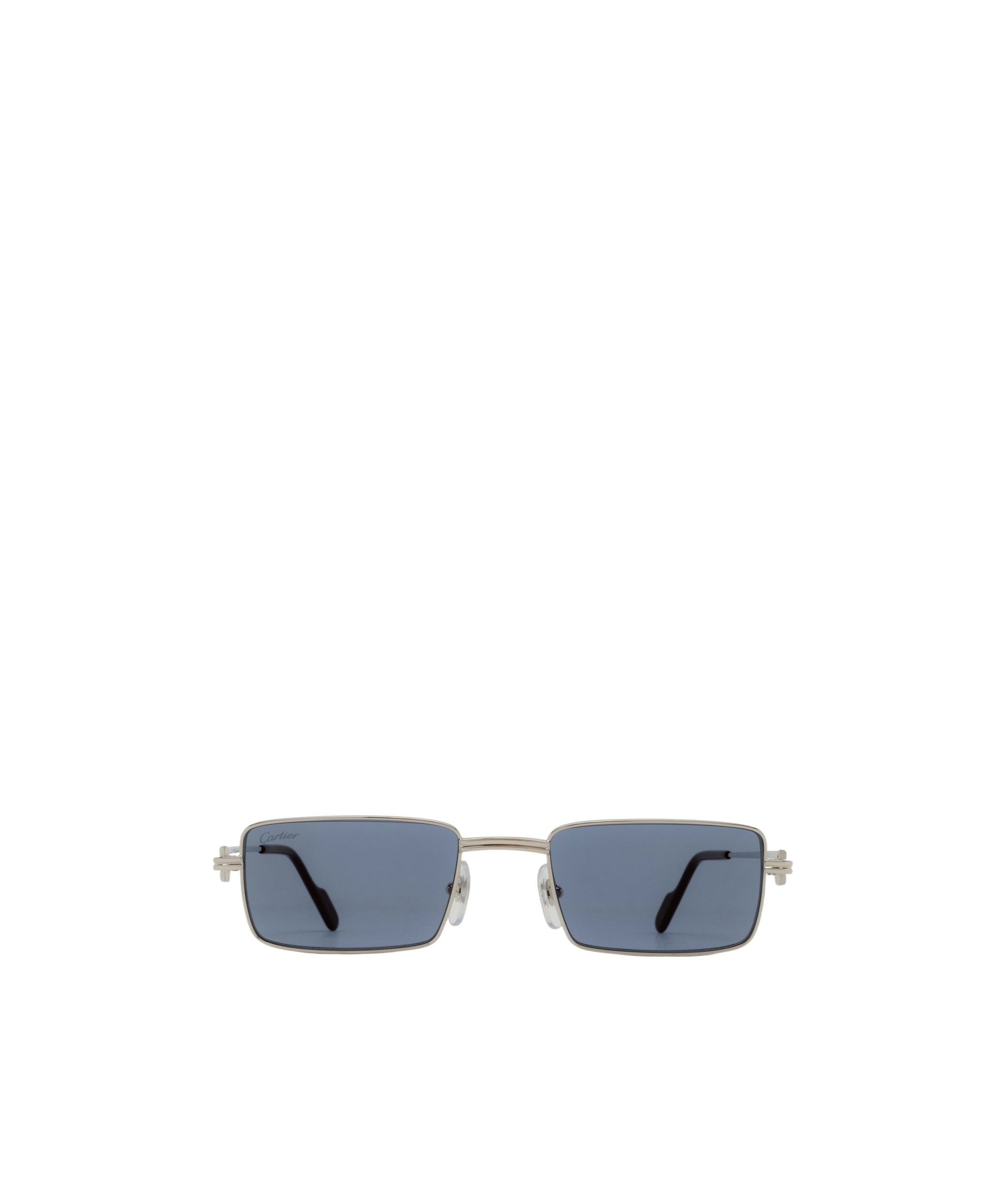 Cartier Rectangular Frame Sunglasses In Gray