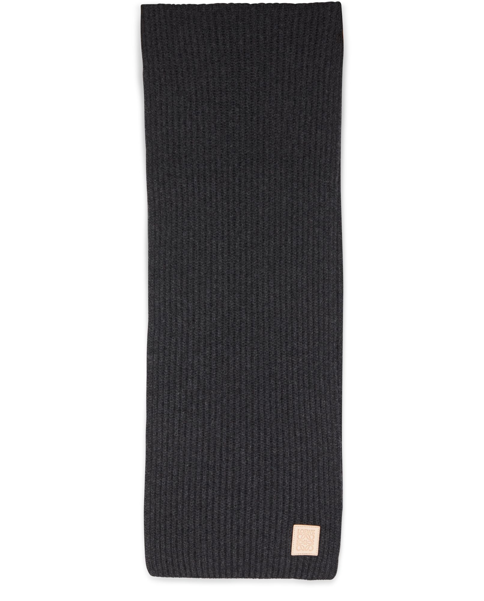 Shop Loewe Logo Scarf In Black