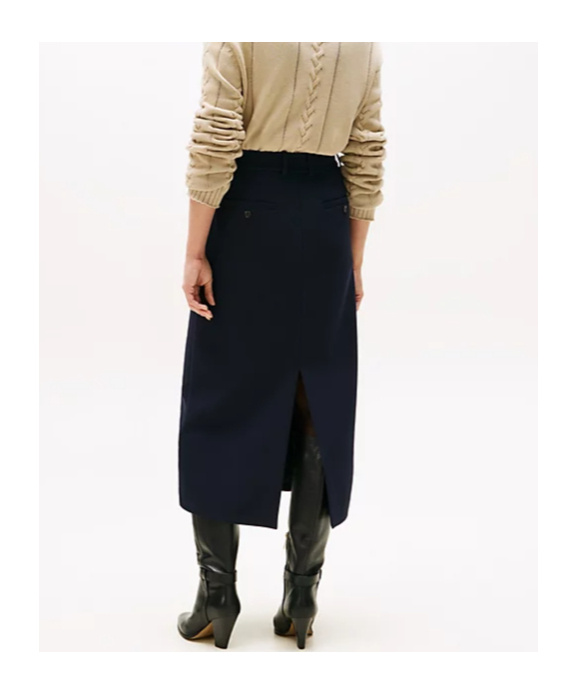Tommy Hilfiger Tailored Midi Skirt In Blue