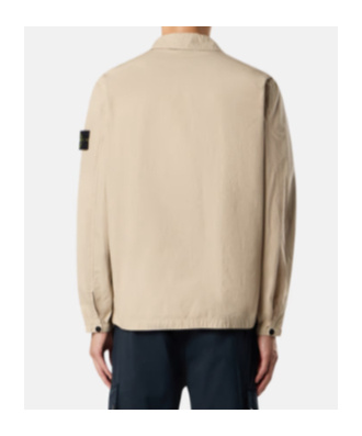 Stone Island Zip-front Patch-pocket Jacket In Neutral
