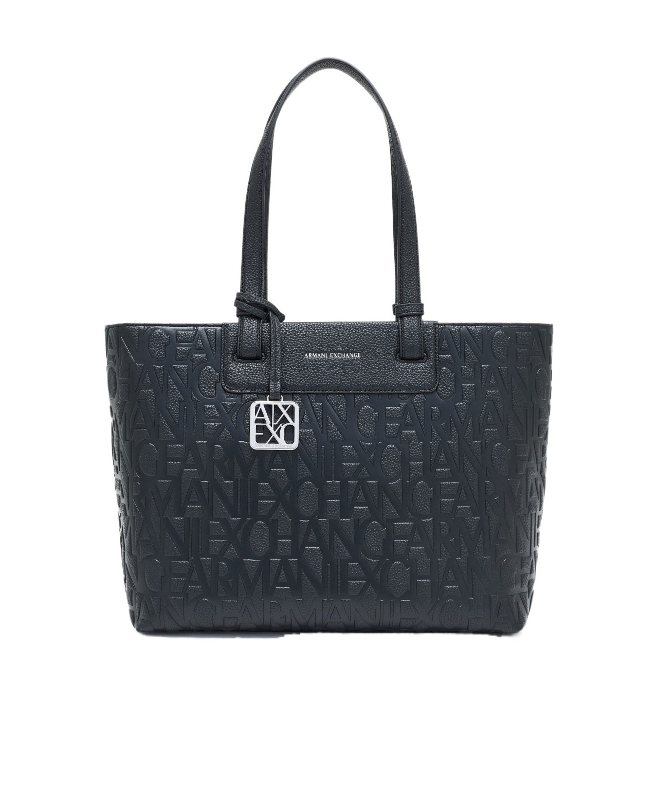 Armani Exchange Double-handled Shoulder Bag In Black