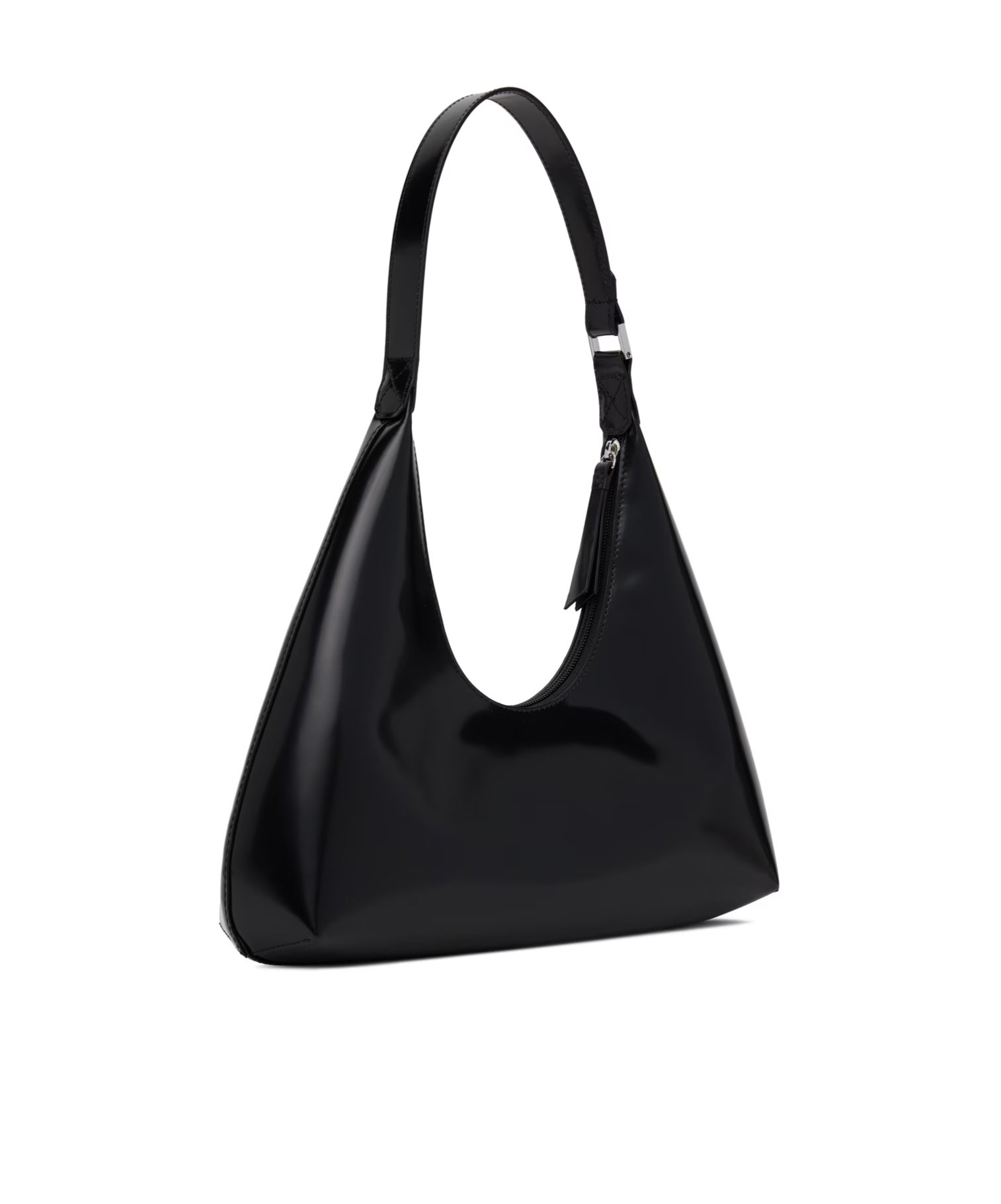 By Far Amber Zippered Underarm Bag In Black