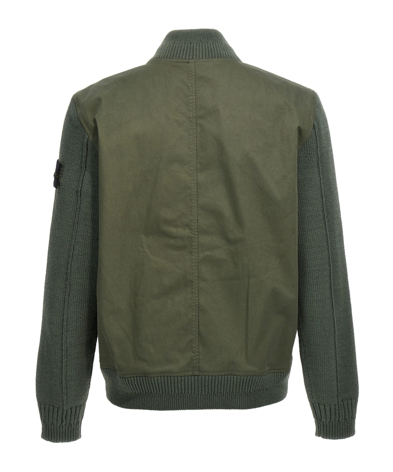 Stone Island Bio Raso With Bio Alloy Light Cover Tc Bomber Jacket In Green