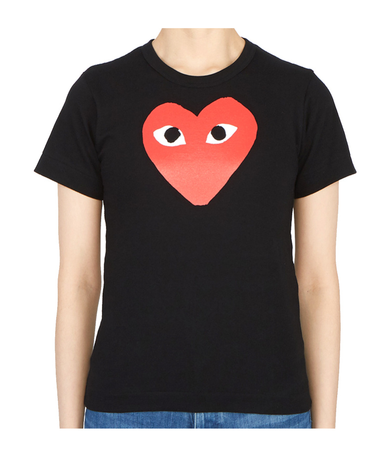 Comme Des Garçons Play Short-sleeved T-shirt In Black