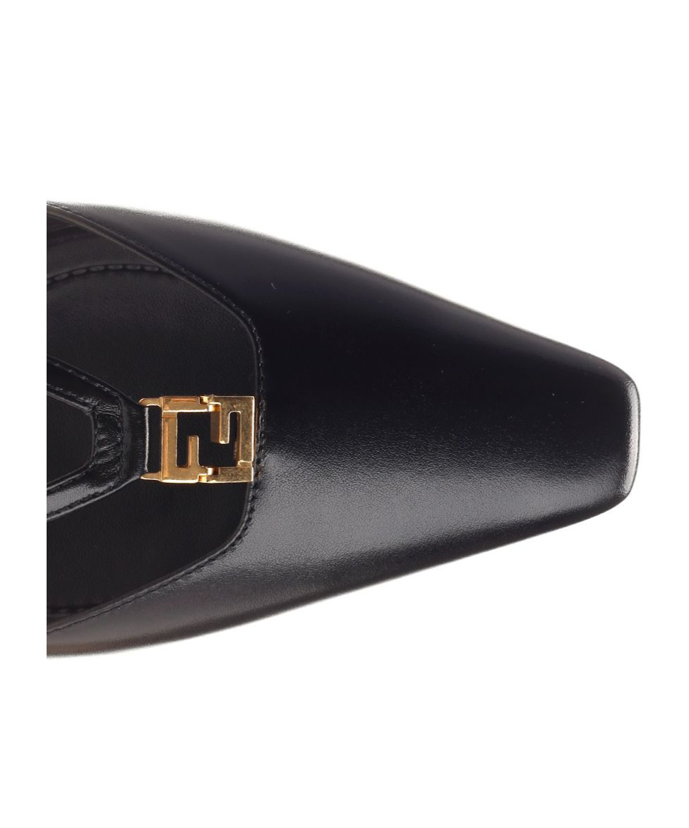 Shop Fendi High-heeled Sandals In Black