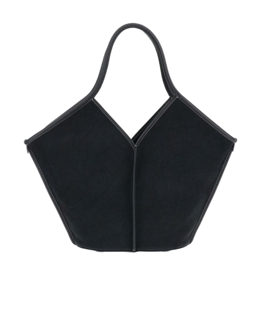 Hereu Calella Leather-trim Tote Bag In Black