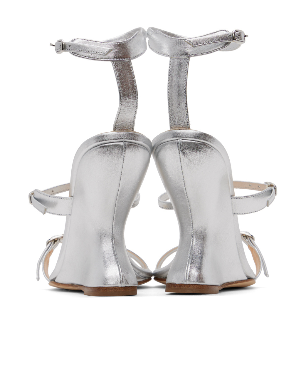 Magda Butrym Inverted Open-toed Wedges In White
