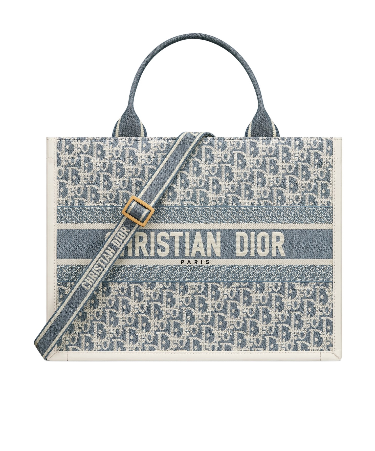 Dior Small Book Tote Shoulder Bag In Blue
