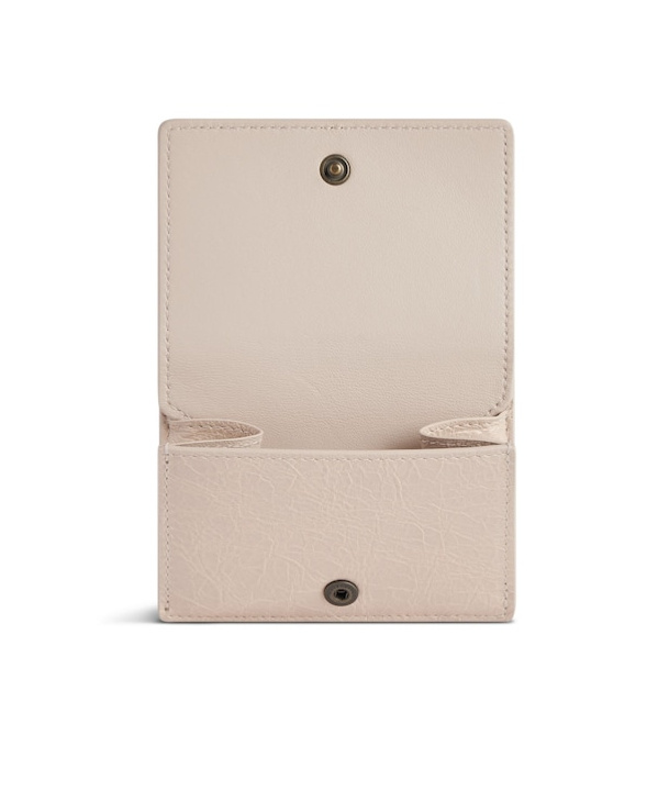Balenciaga Le City Mini Wallet In Almond-colored