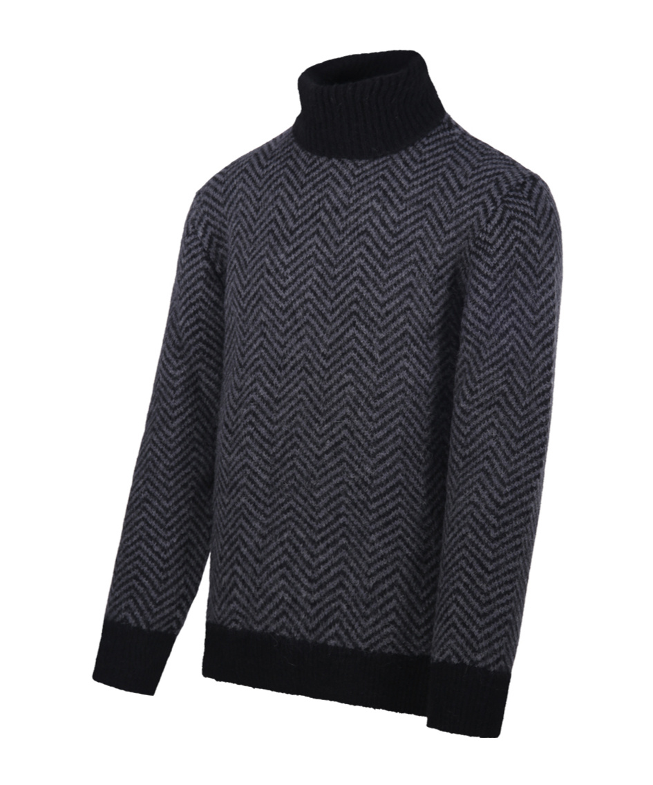 Shop Officine Generale Turtleneck Sweater In Black
