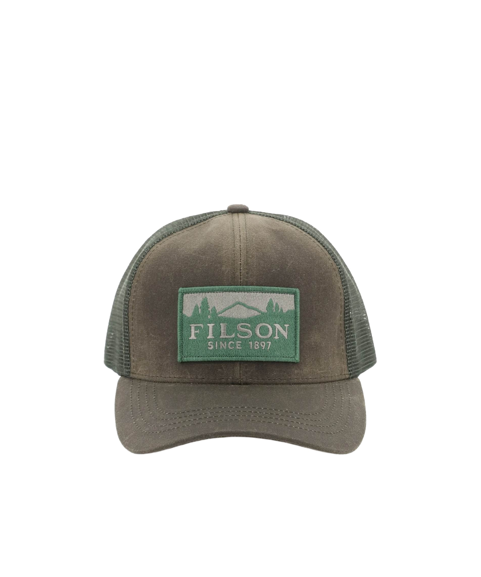 Filson Logo Baseball Cap In Brown