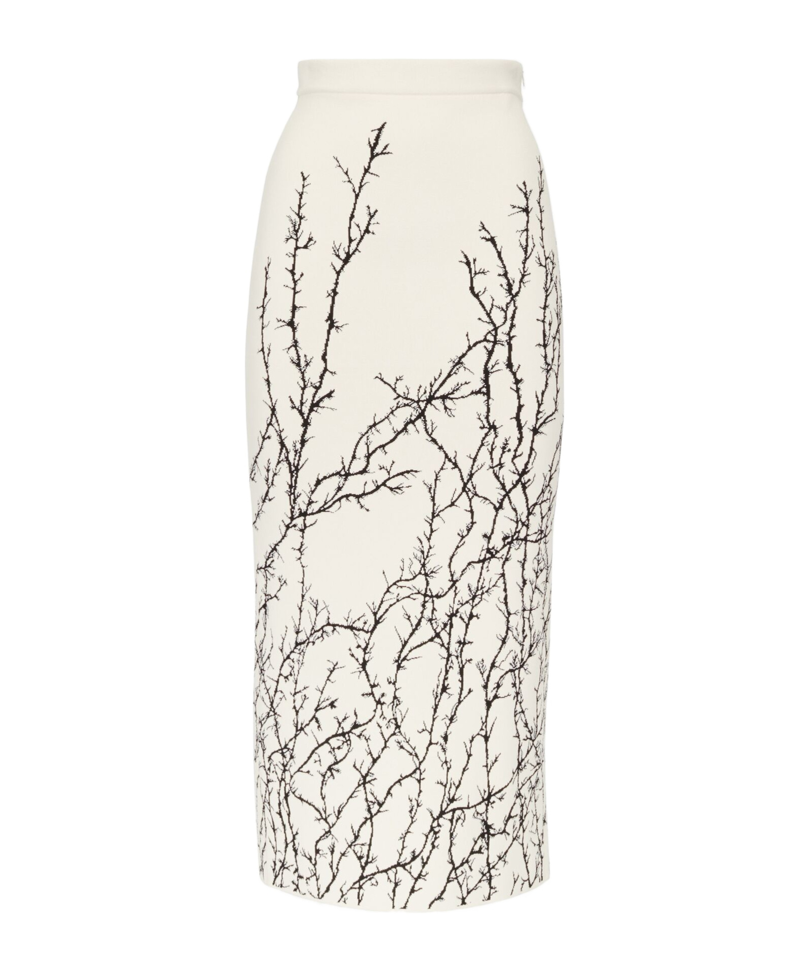 Shop Alexander Mcqueen Graphic-print Pencil Skirt In White