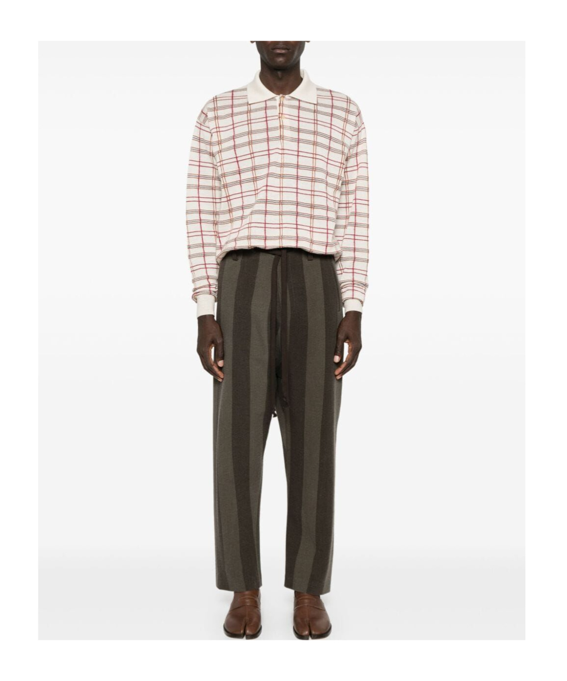 Uma Wang Belt-loop Casual Pants In Black