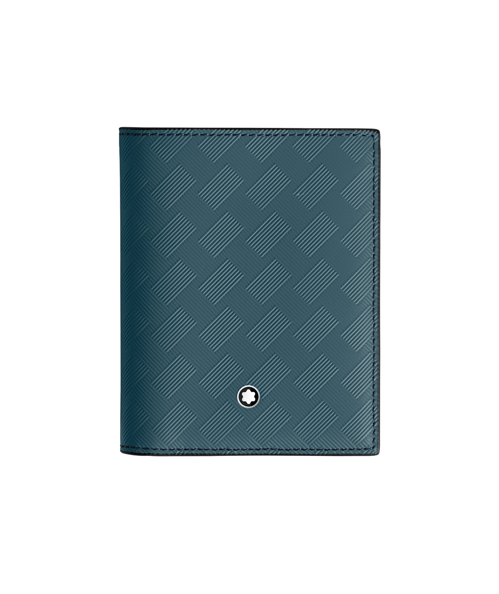 Montblanc Logo-detailed Compact Wallet In Blue