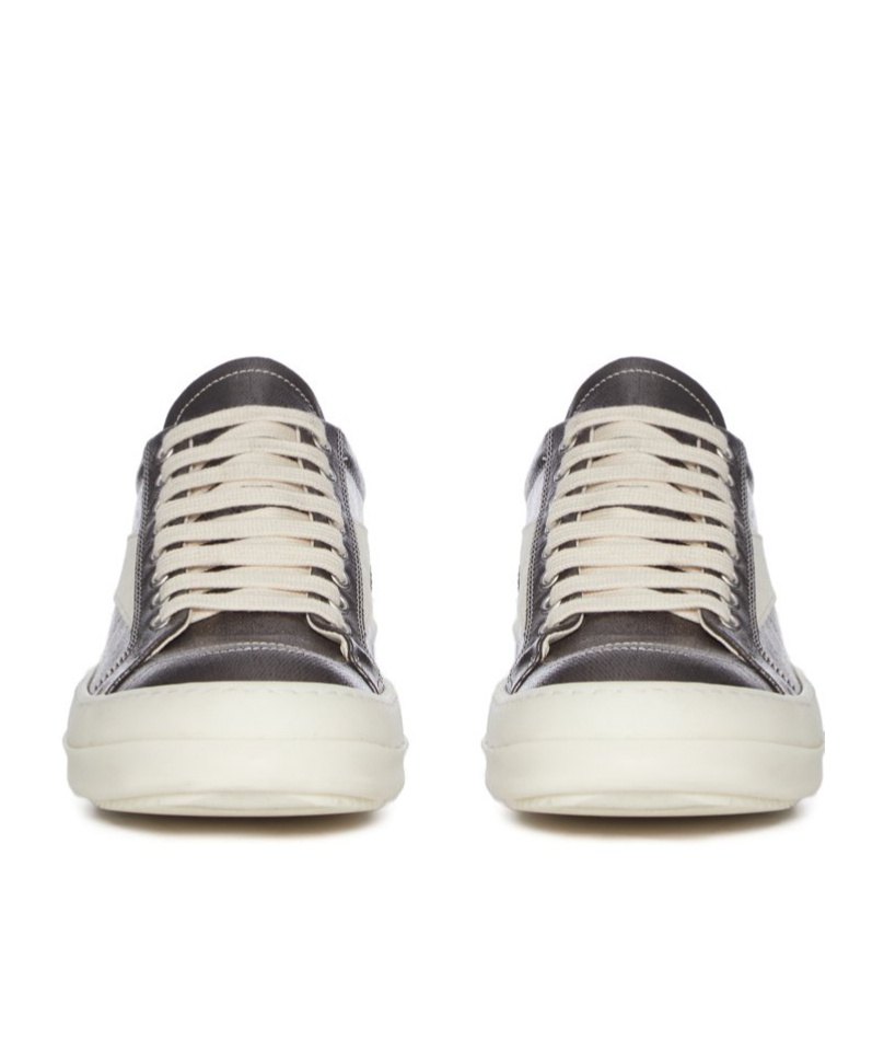 Rick Owens Drkshdw Round Toe Low-top Casual Shoes In White